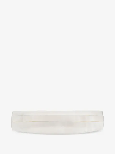 Giorgio Armani fajín plisado con diseño satinado
