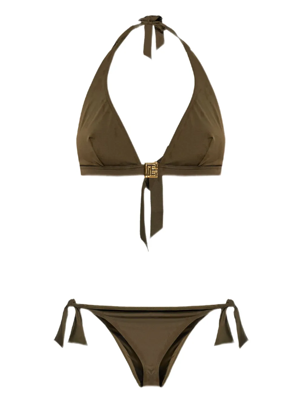Balmain bikini con cuello halter | verde | Image 1