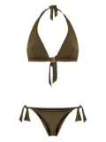 Balmain triangle bikini set - Green