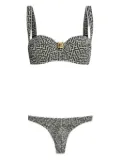 Balmain graphic print bikini set - Black