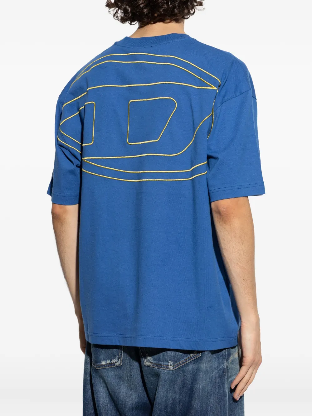 Diesel T-shirt met print Blauw