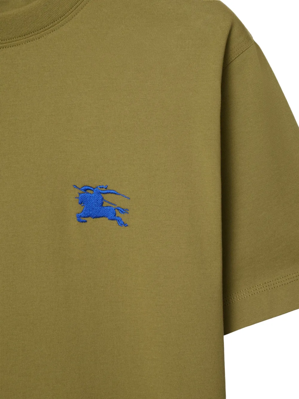 Burberry T-shirt met logo Groen