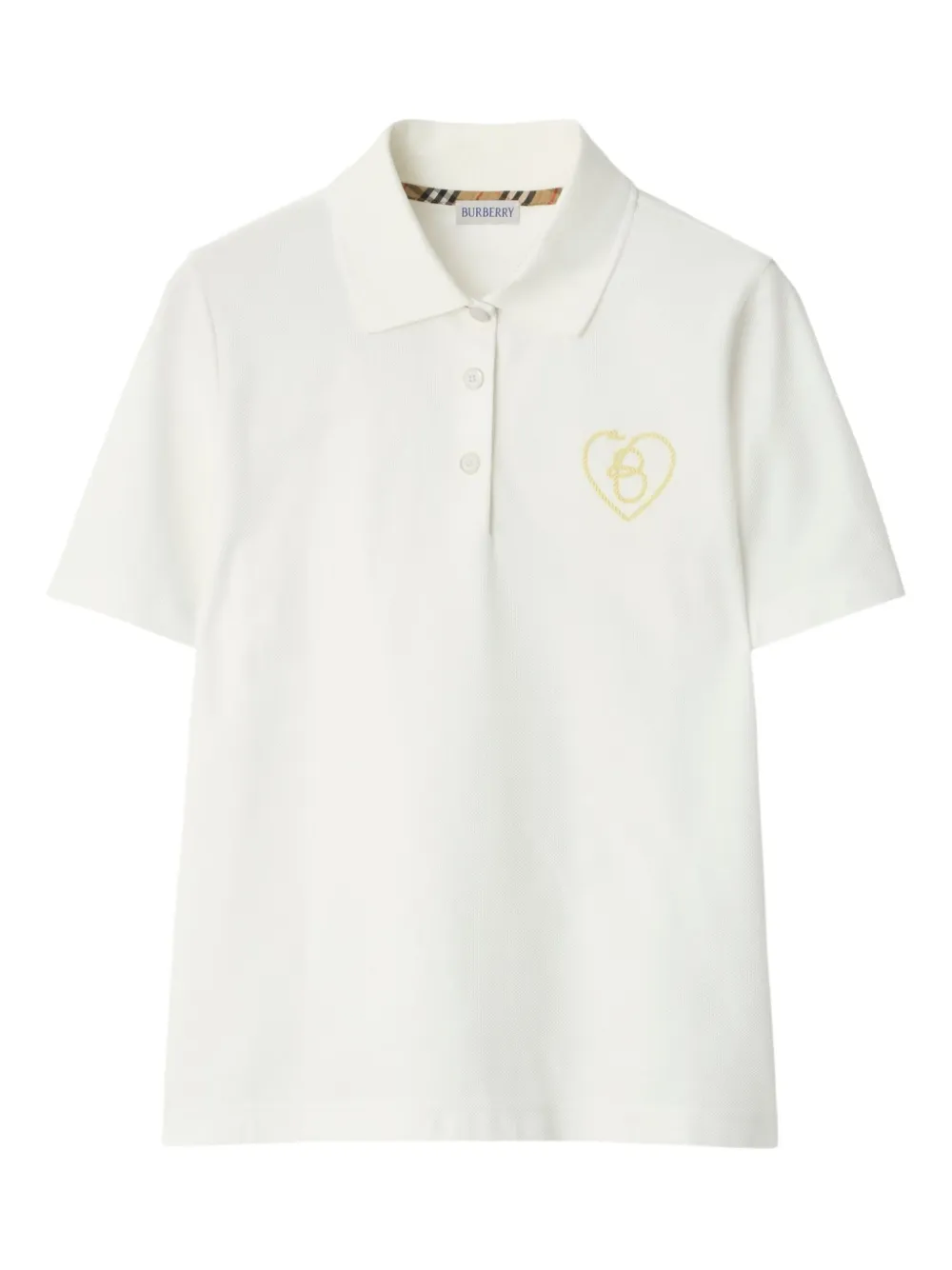 Burberry B Heart-logo Cotton Polo Shirt