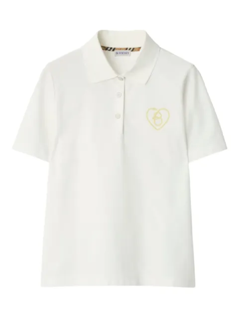 Burberry B Heart-logo cotton polo shirt 