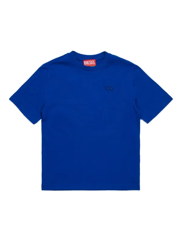【新品】DIESEL Kids　デニムロゴTシャツ　150cm Diesel Kids Oval D T-shirt | Blue | FARFETCH