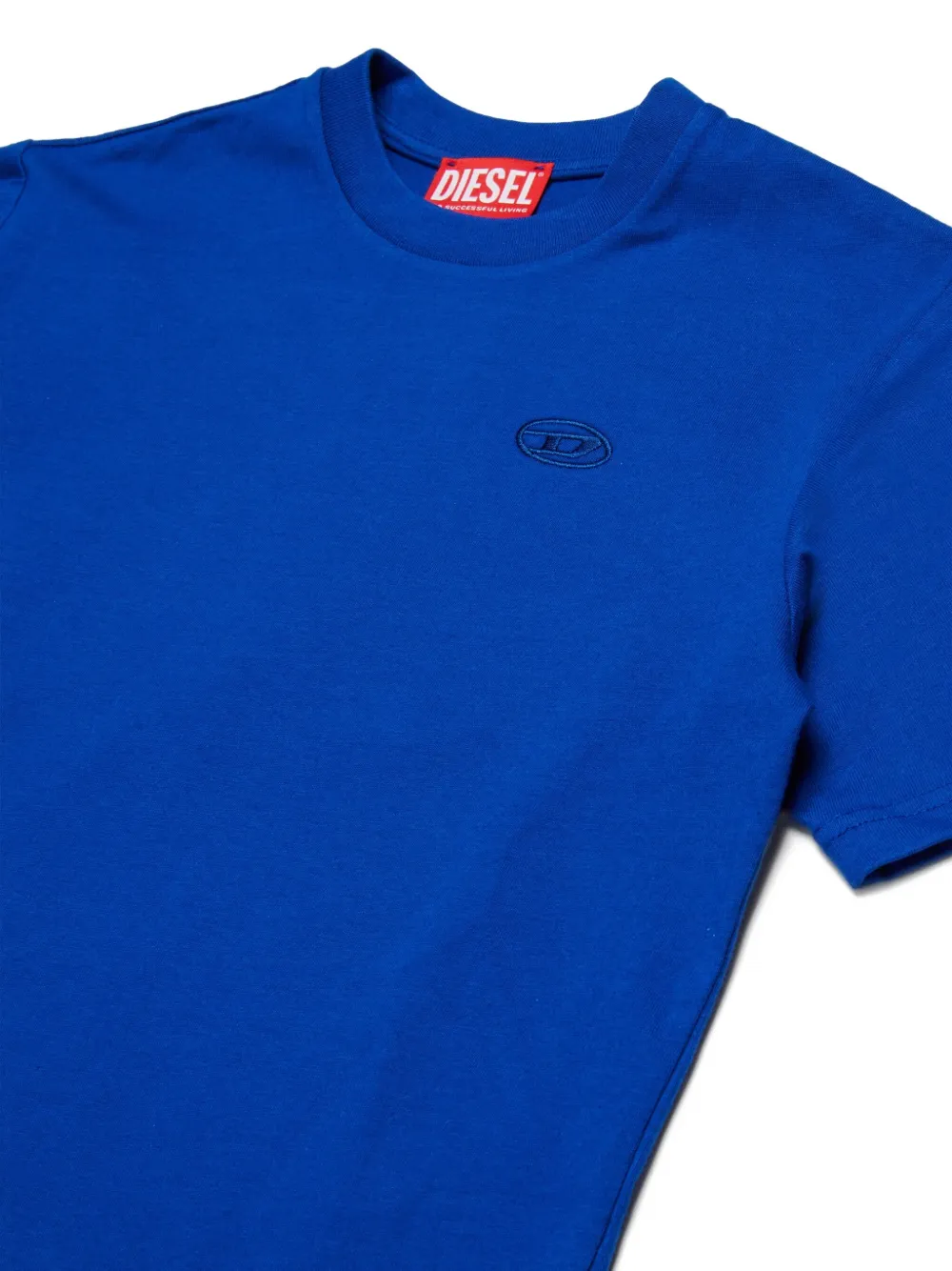 Diesel Kids Oval D T-shirt Blauw