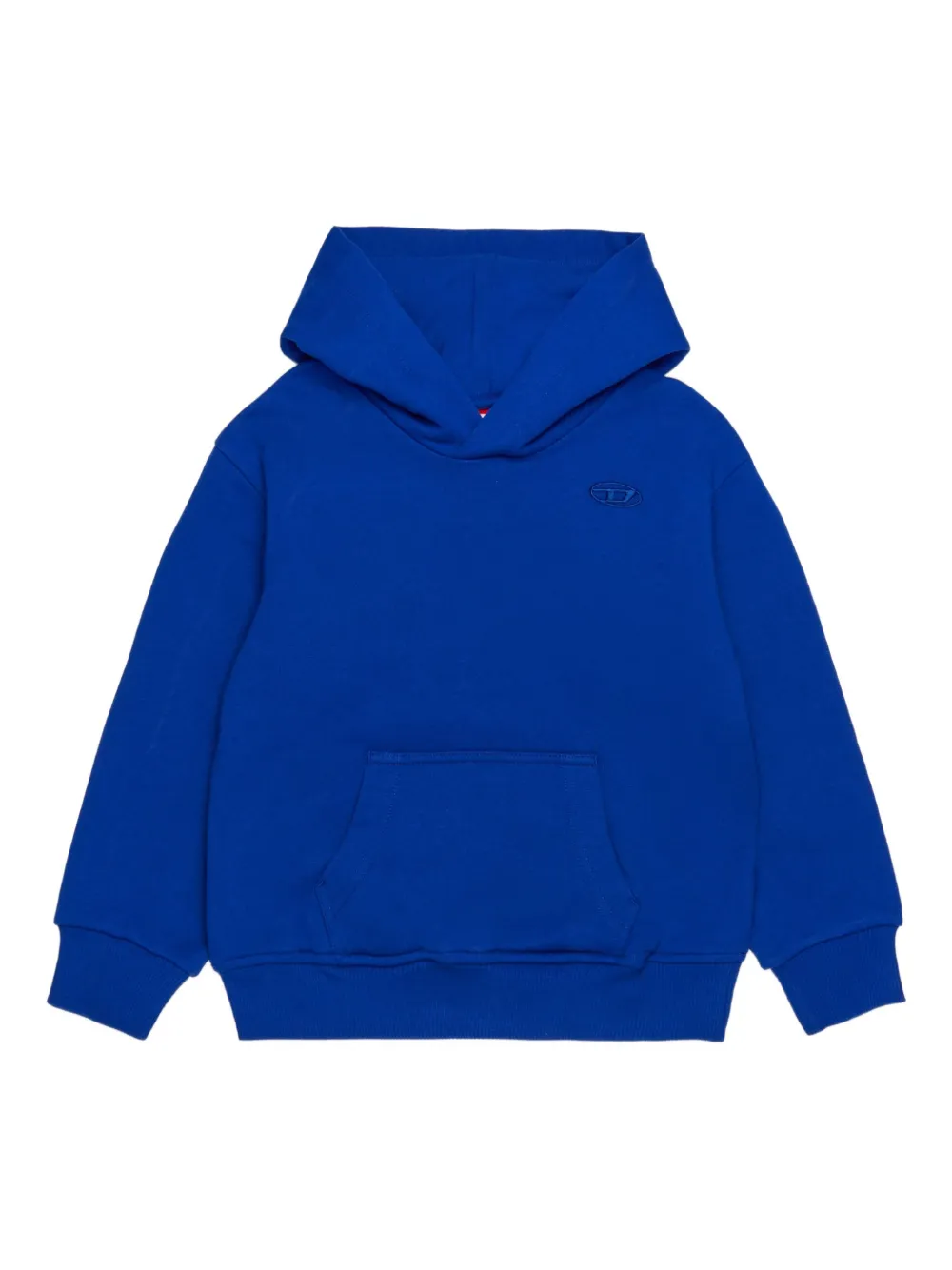 Diesel Kids oval-logo hoodie Blauw