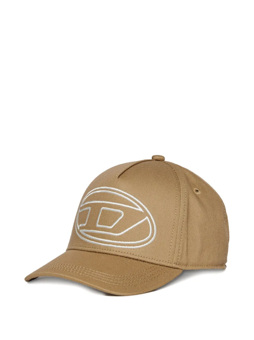 Diesel Kids Honkbalpet met katoenen gabardine Beige