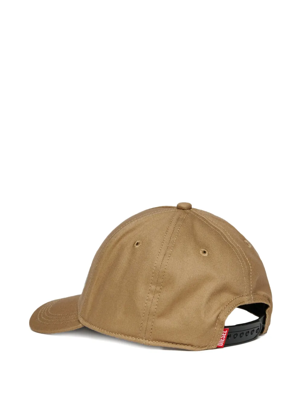 Diesel Kids Honkbalpet met katoenen gabardine Beige