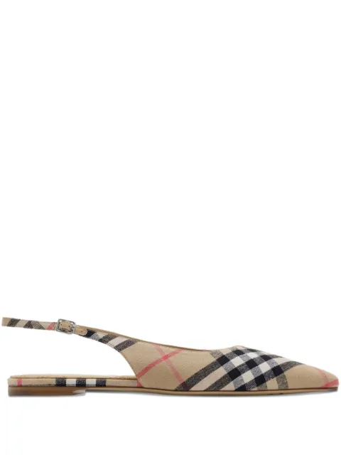 Burberry checked ballet flats 
