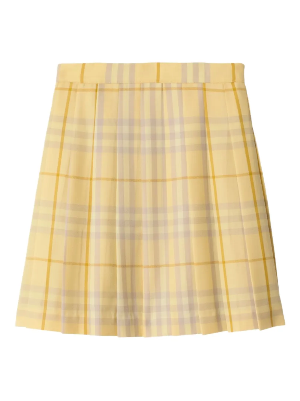 Burberry Kids Geruite rok Geel