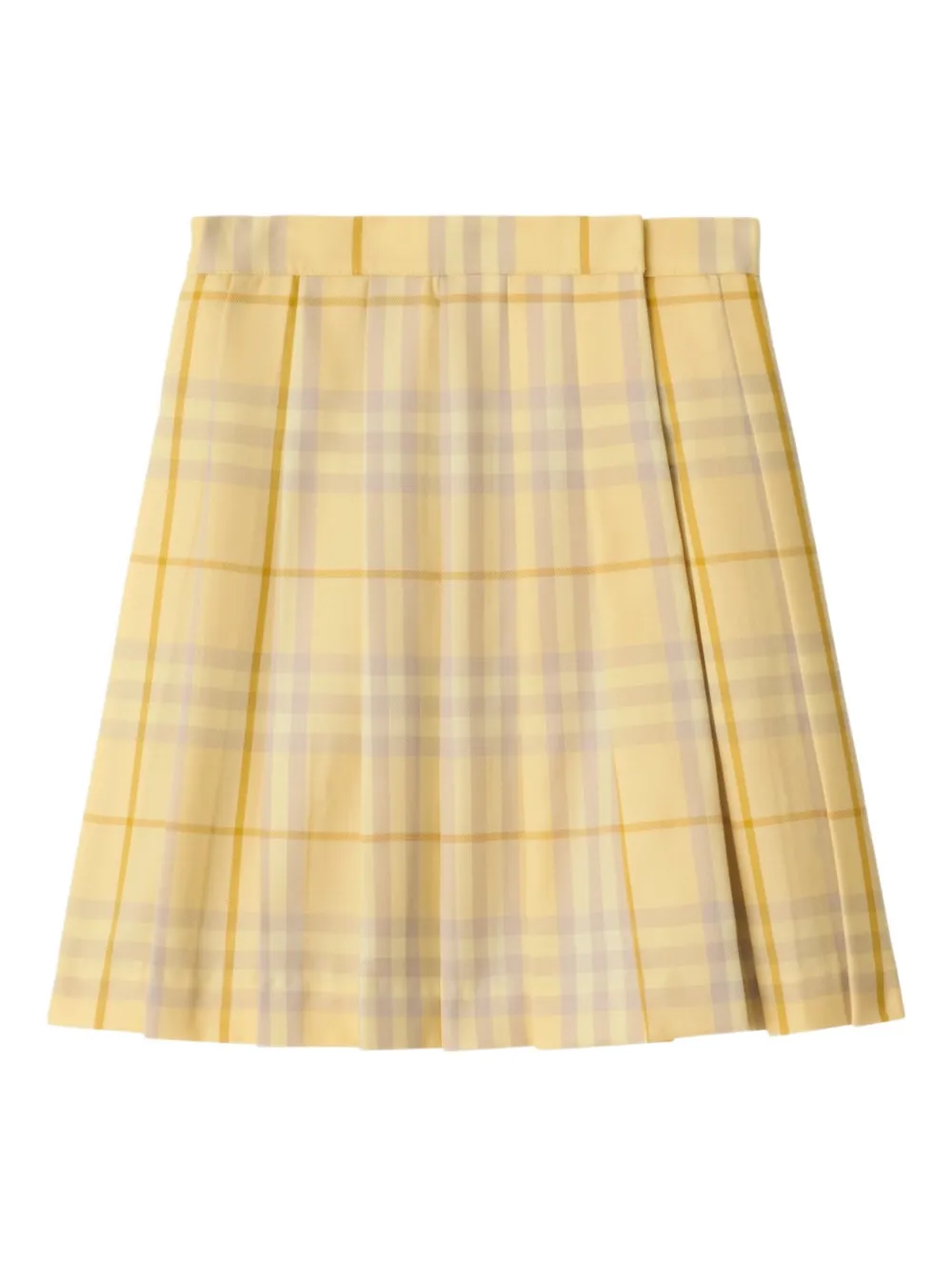 Burberry Kids Geruite rok Geel