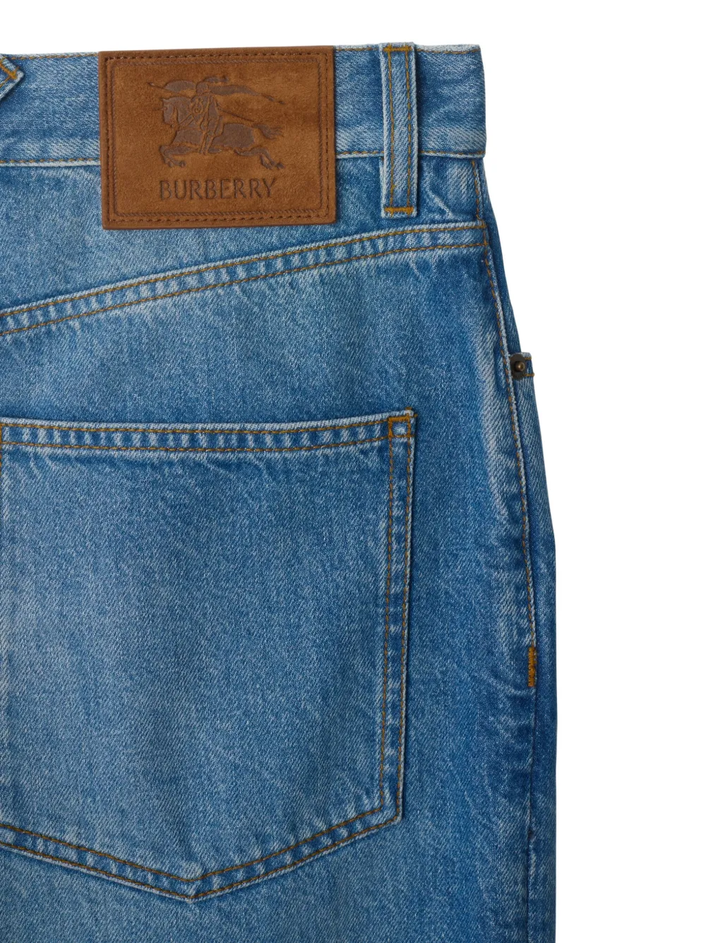 Burberry Ruimvallende jeans Blauw