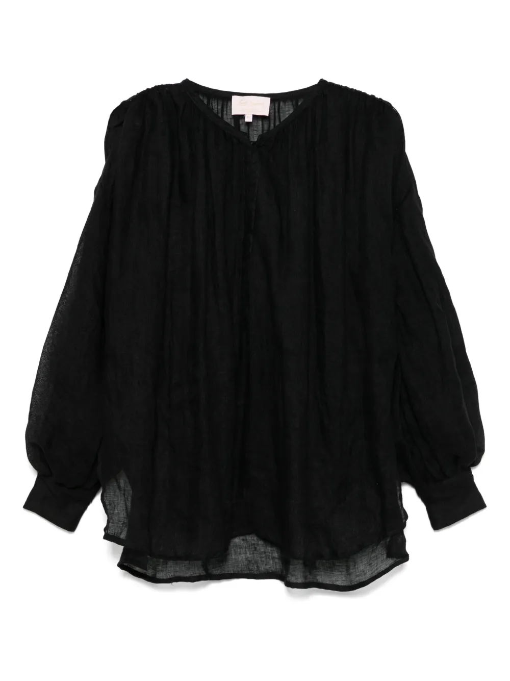 LUISA SPAGNOLI Blusa in lino - Nero