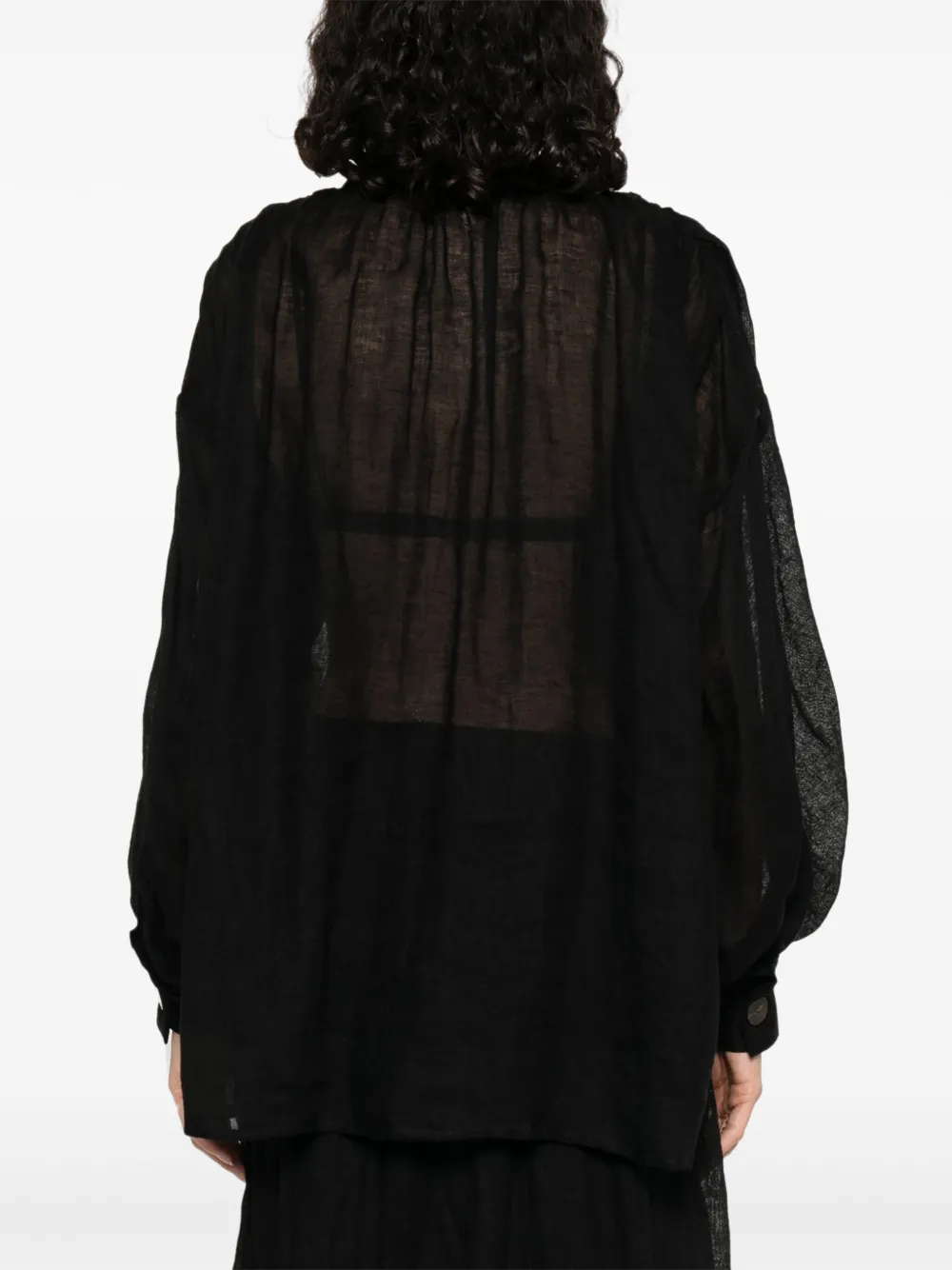 LUISA SPAGNOLI Linnen shirt Zwart