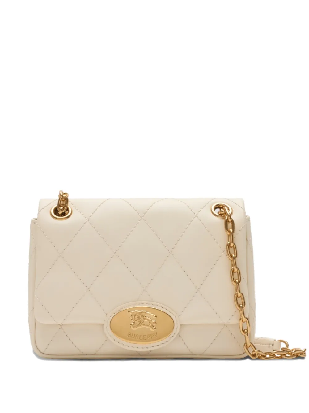 Burberry Strand kleine crossbodytas Wit