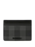 Burberry checked card holder - Grey