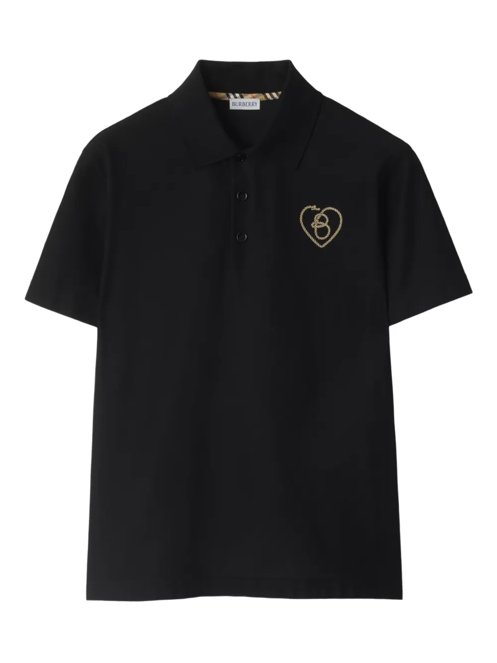 Burberry Katoenen poloshirt Zwart