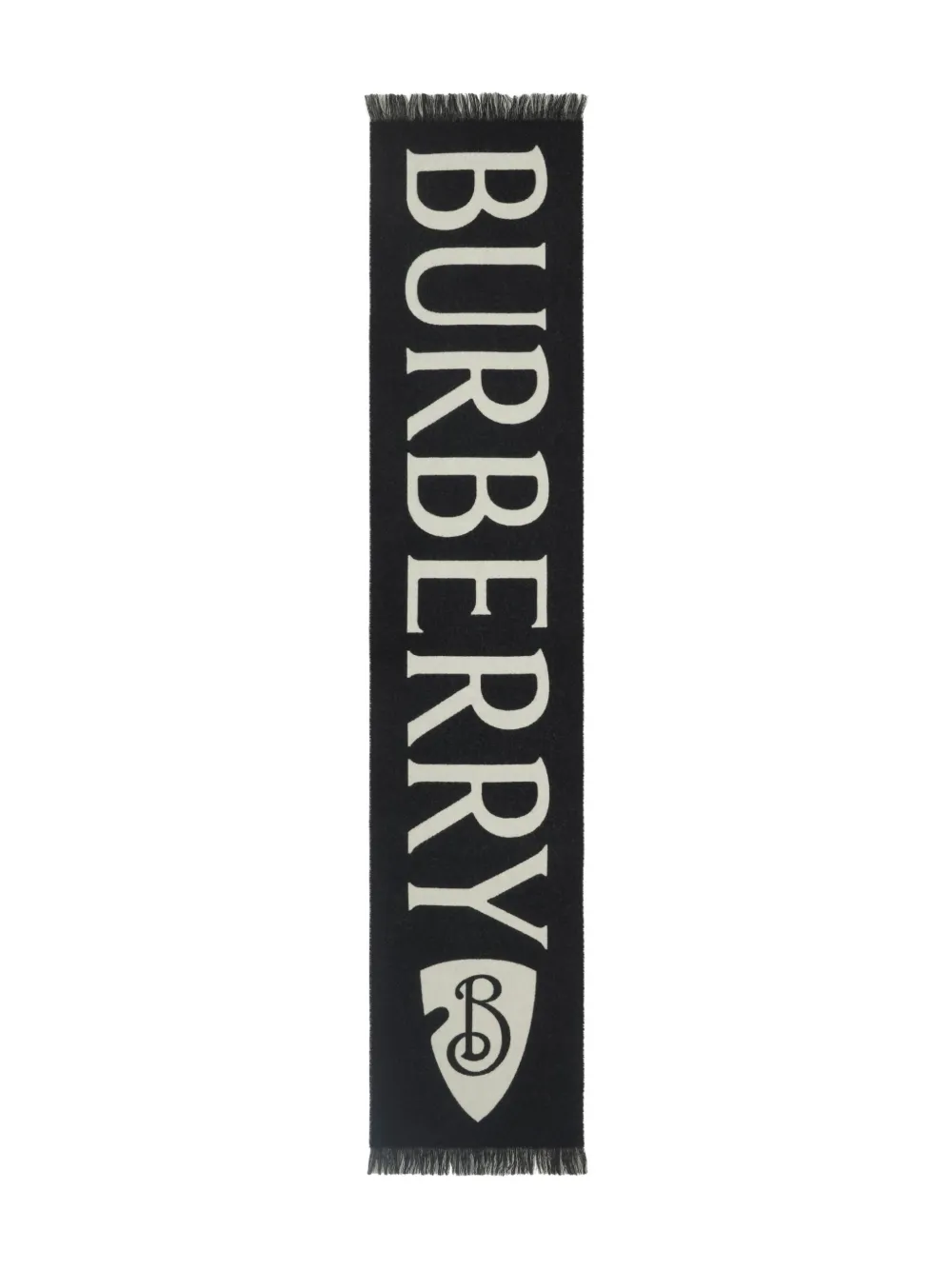 Burberry logo-jacquard wool scarf | Women | Image 2