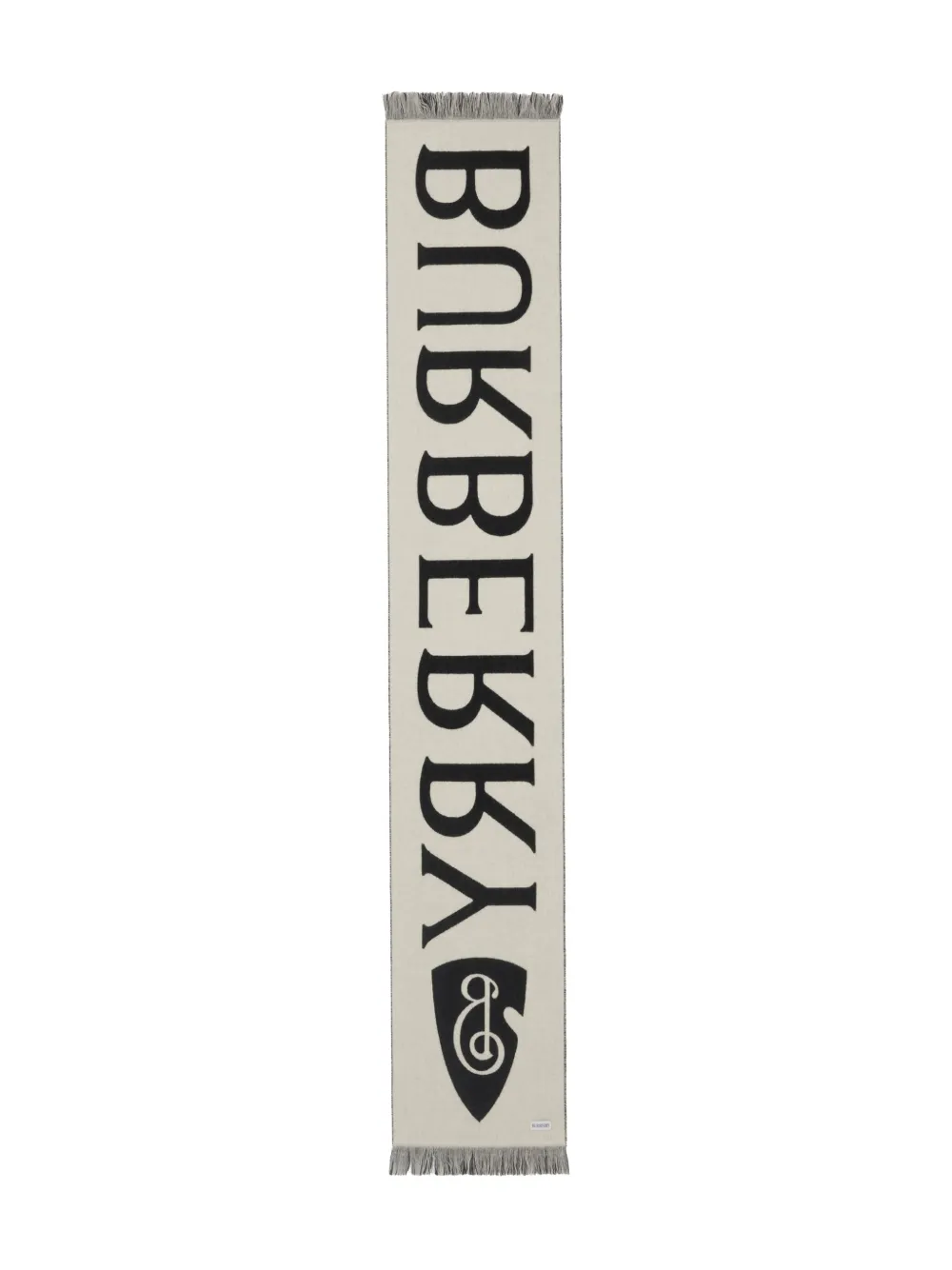 Burberry Sjaal met jacquard logo Zwart