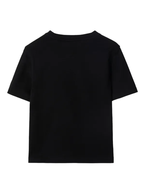 BURBERRY キッズ Tシャツ ⑤ Burberry Kids チェックパッチ Tシャツ | ブラック | FARFETCH JP