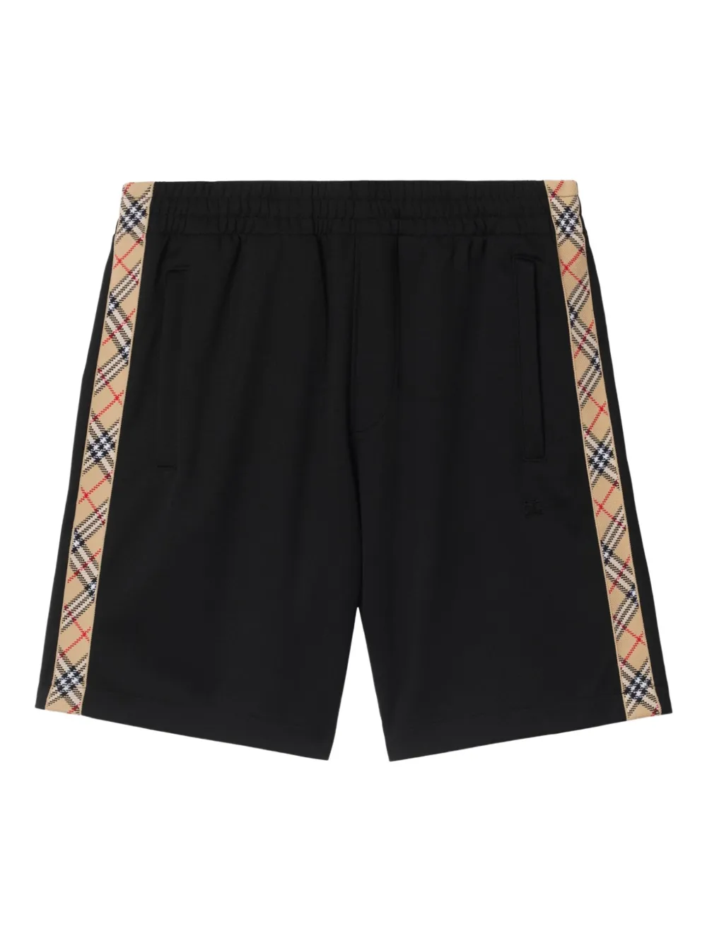Burberry Geruite shorts Zwart