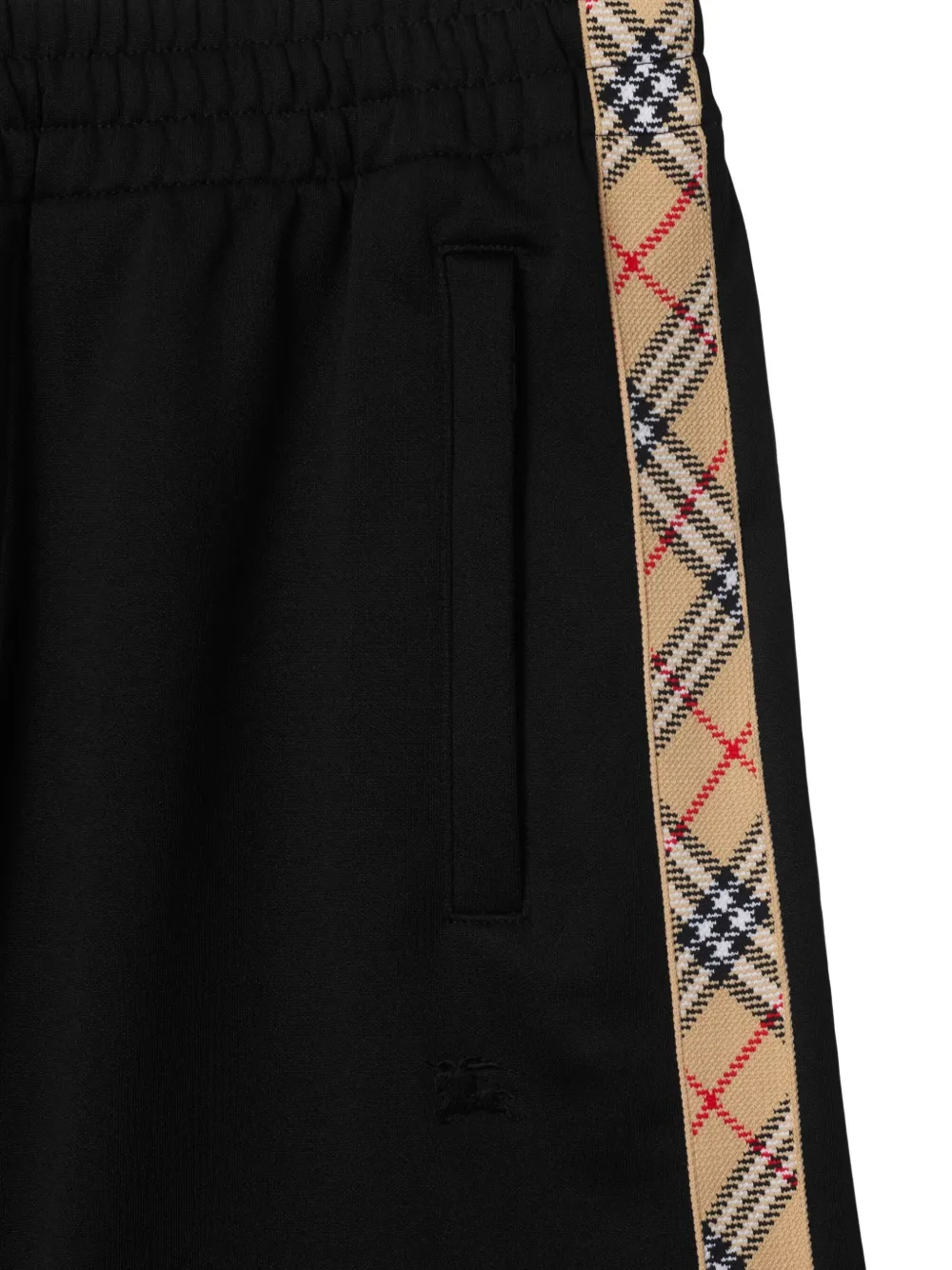Burberry Geruite shorts Zwart