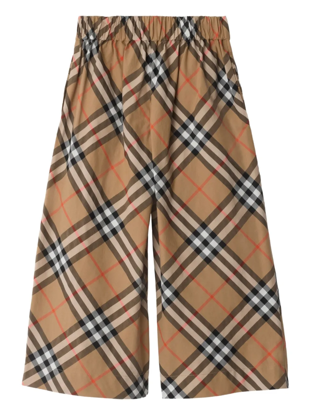 Burberry Kids Geruite broek Bruin