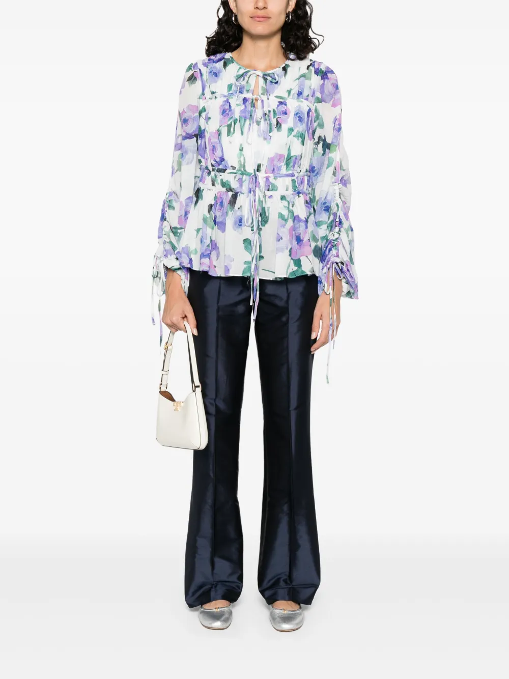 LUISA SPAGNOLI pantalones de seda rectos | Pantalones rectos | Image 2