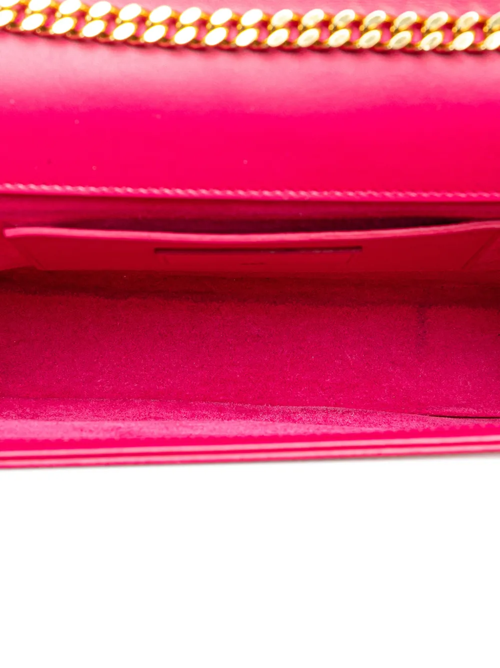 Pre-owned Saint Laurent 2015 Medium Smooth Calfskin Classic Monogram Kate Tassel Crossbody Bag In Pink