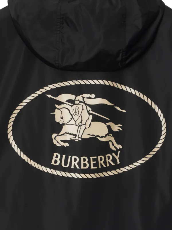 Burberry EKD-print Windbreaker Jacket | Black | FARFETCH