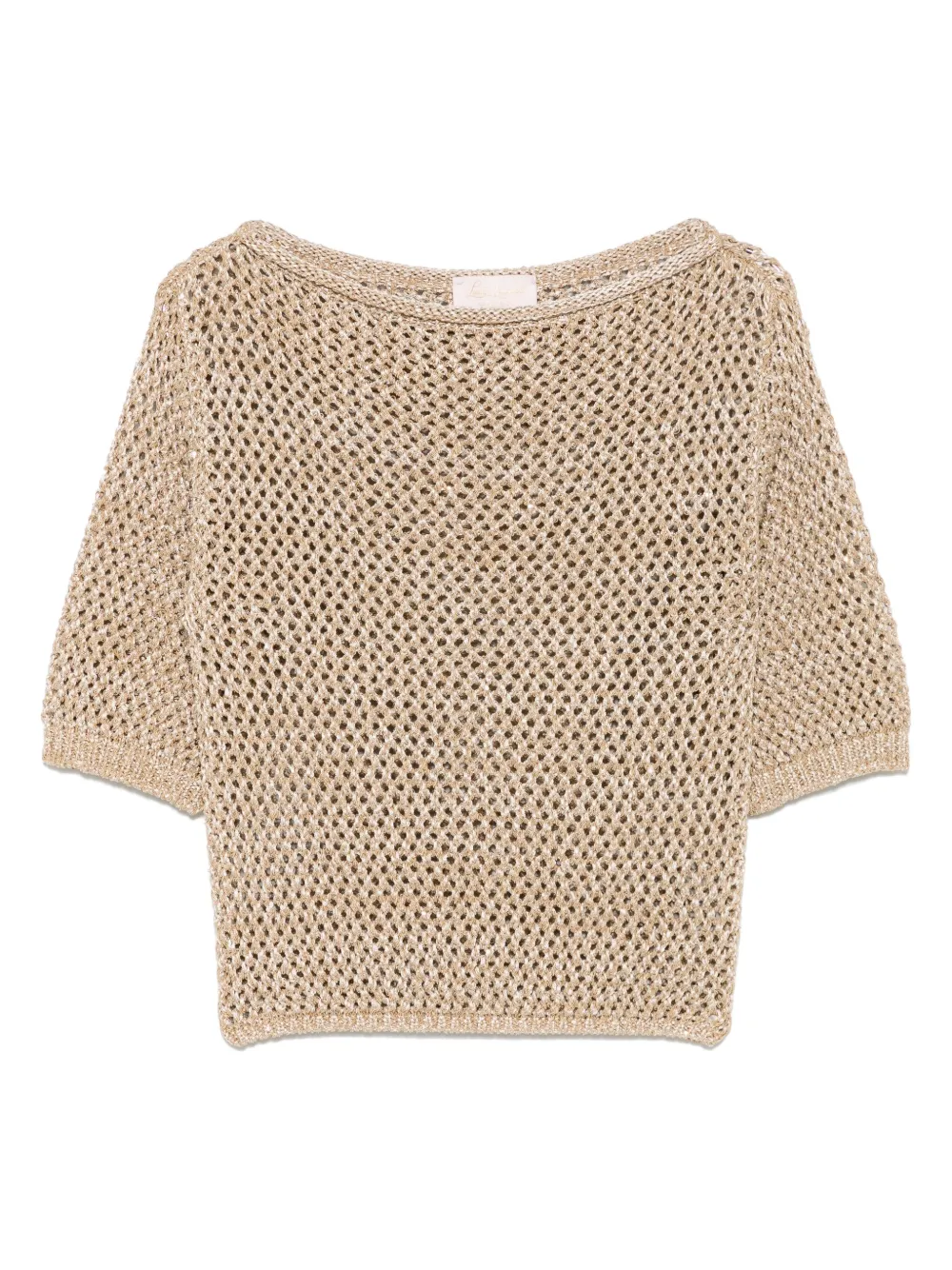 LUISA SPAGNOLI openwork top | Neutrals | Image 1
