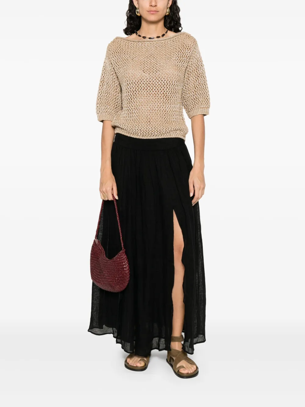 LUISA SPAGNOLI openwork top | Blouses | Image 2