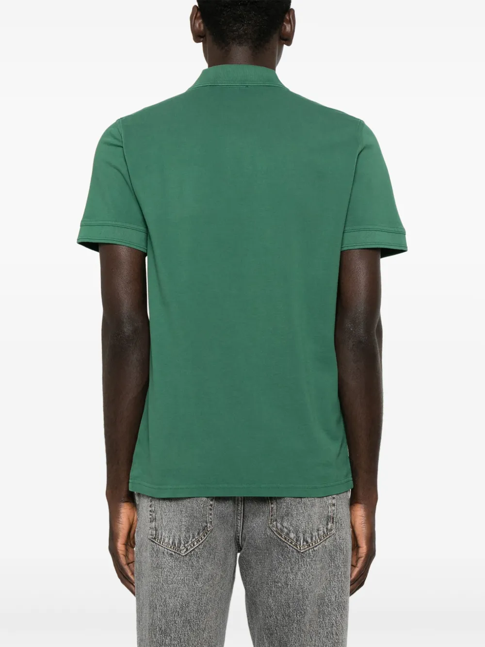 BOSS Piqué poloshirt met geborduurd logo Groen