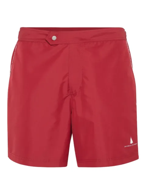 Brunello Cucinelli logo-print swim shorts