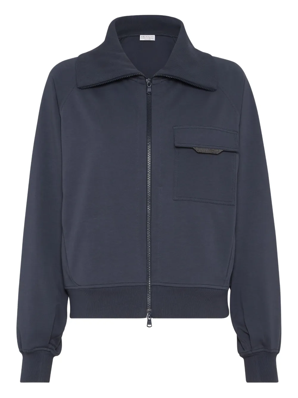 Brunello Cucinelli Monili-detail sweatshirt Blauw