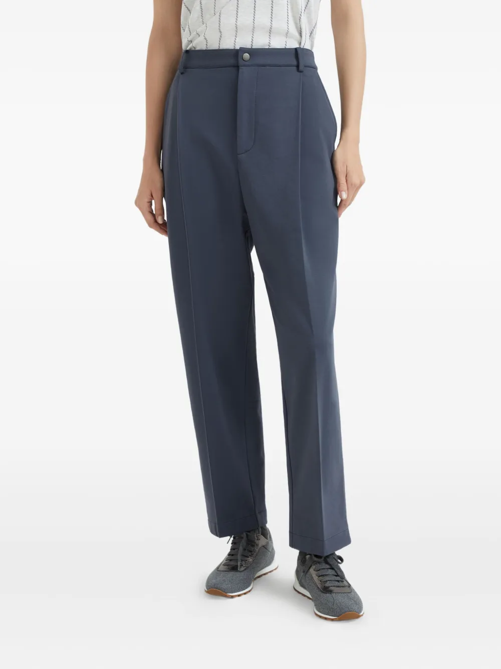Brunello Cucinelli Jersey broek Blauw