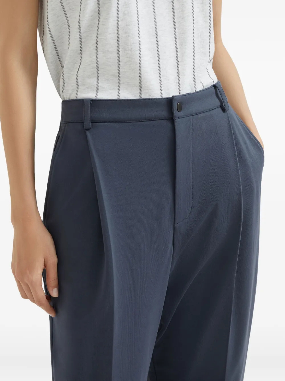 Brunello Cucinelli Jersey broek Blauw