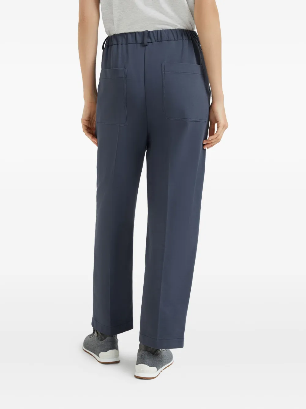 Brunello Cucinelli Jersey broek Blauw