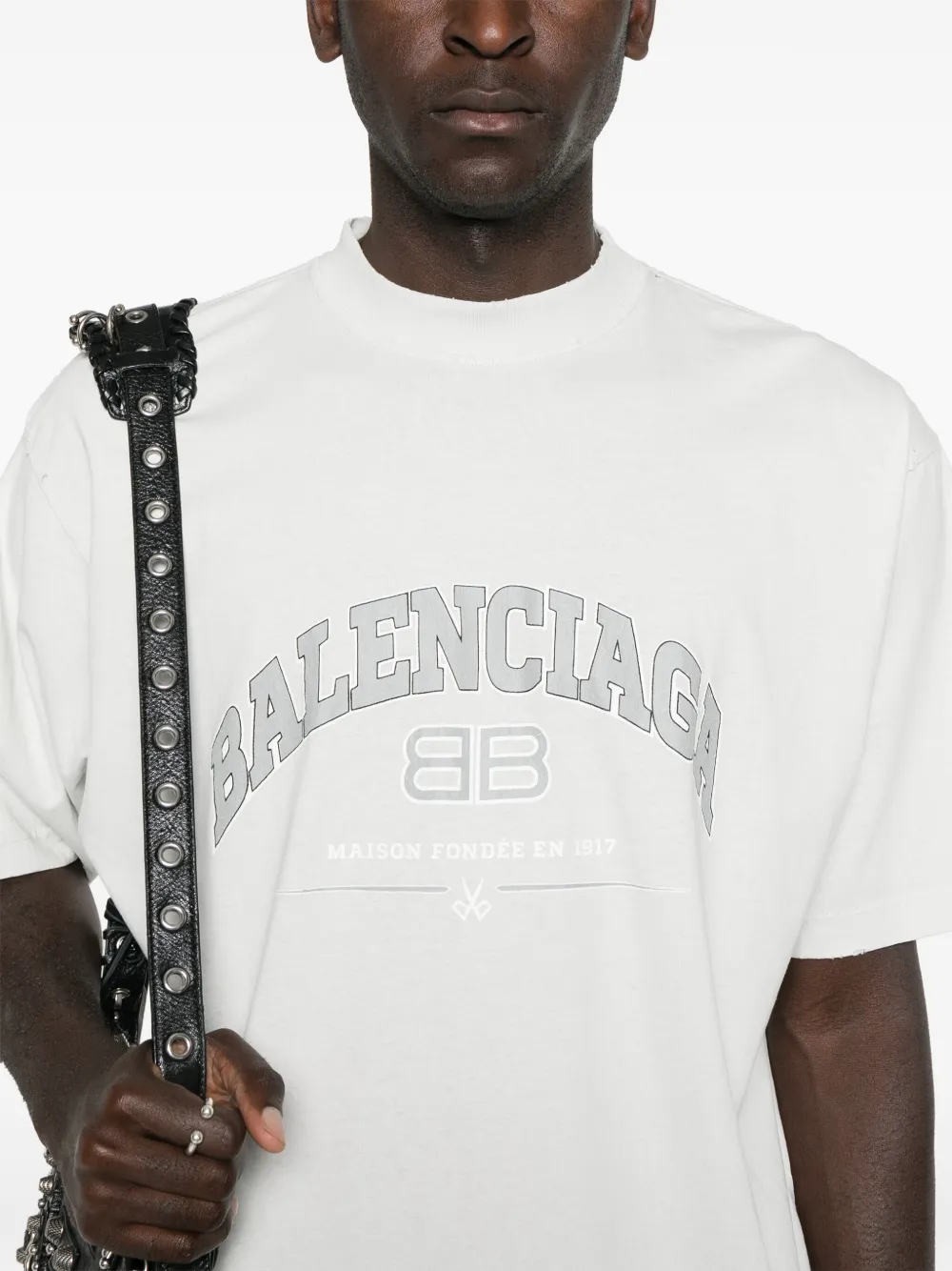 Balenciaga Jersey T-shirt Grijs