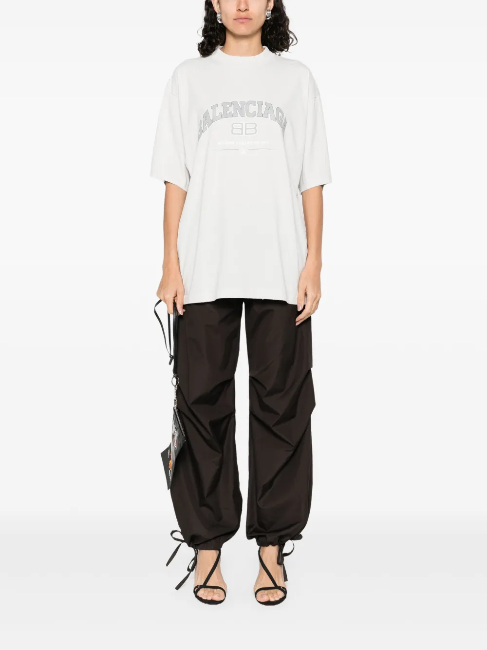 Balenciaga Jersey T-shirt Grijs