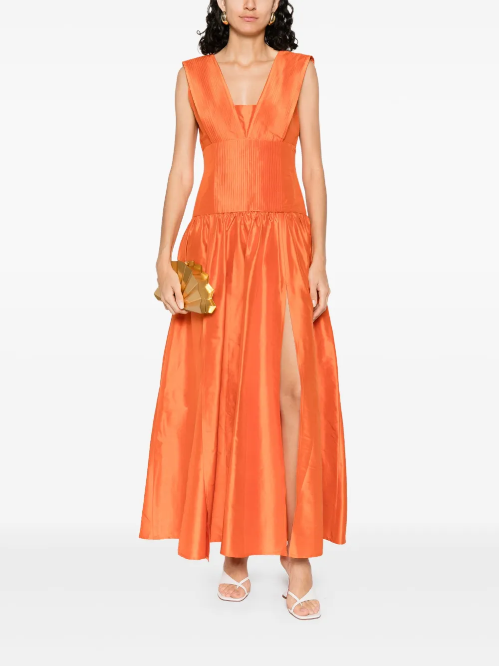 LUISA SPAGNOLI Perla jurk - Oranje