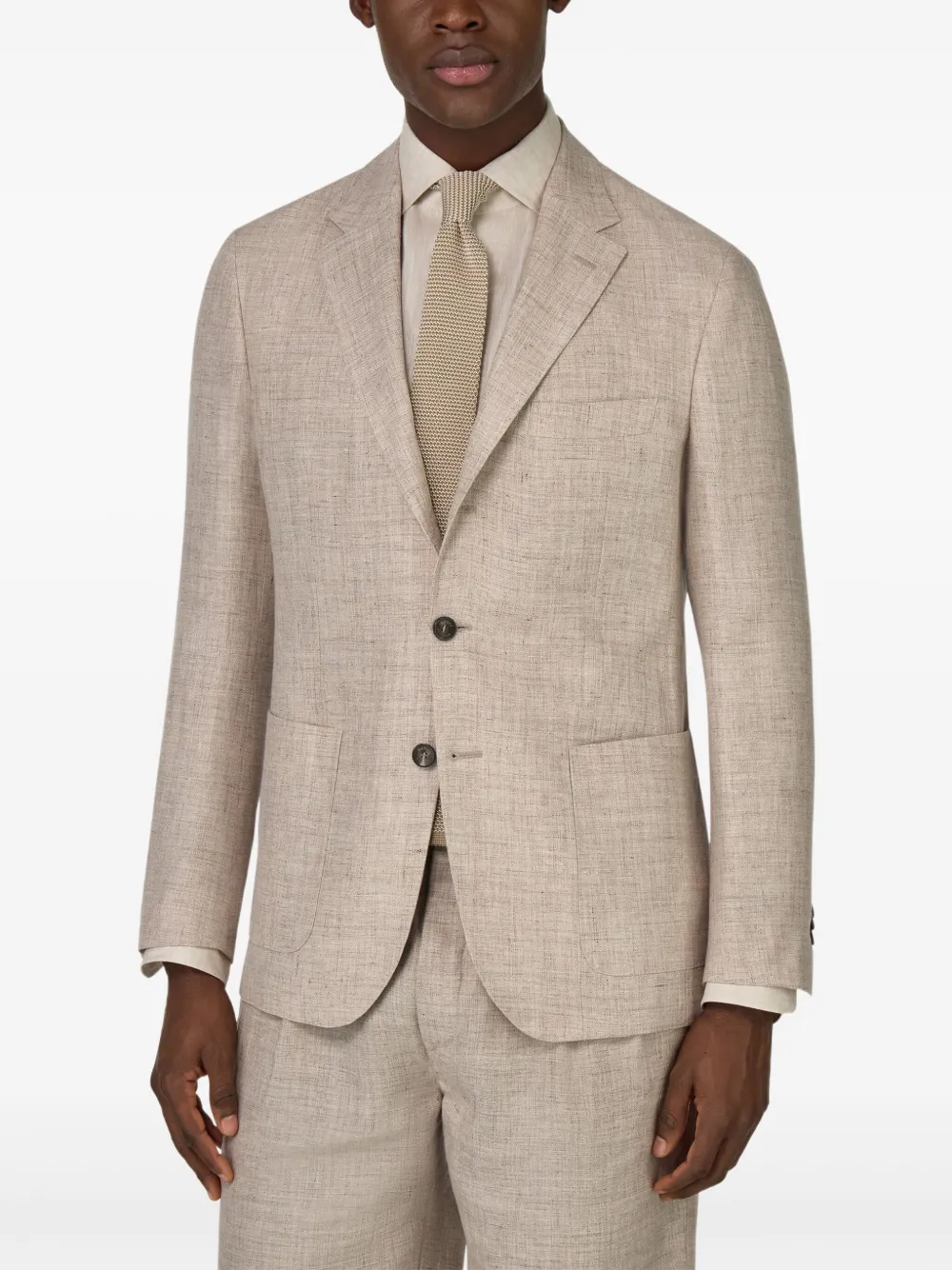 Boggi Milano Linnen blazer Beige