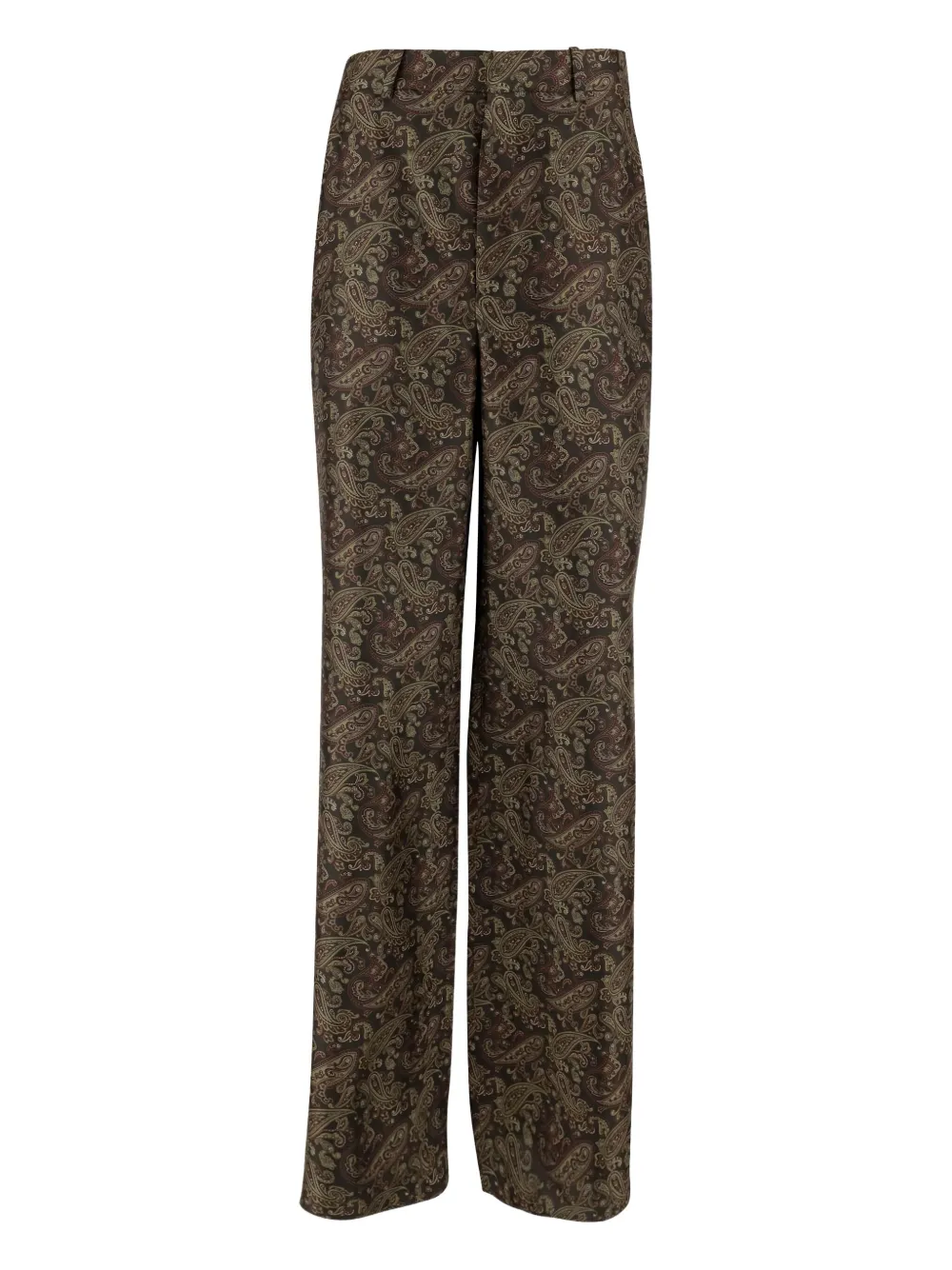 Saint Laurent silk straight-leg trousers