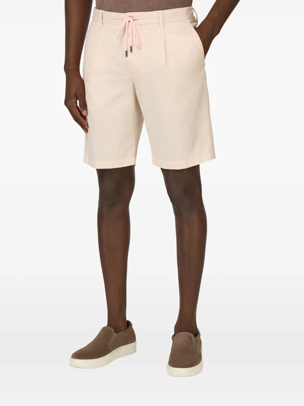 Boggi Milano stretch-cotton shorts Roze