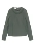 Marni Pre-Owned 2011 ruffled-trim blouse - Green