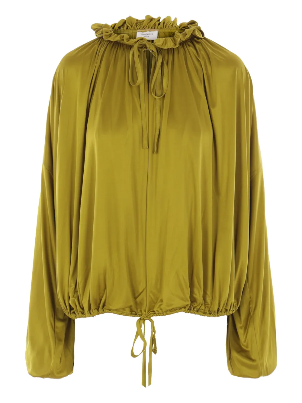 Saint Laurent Blouse met lange mouwen Groen