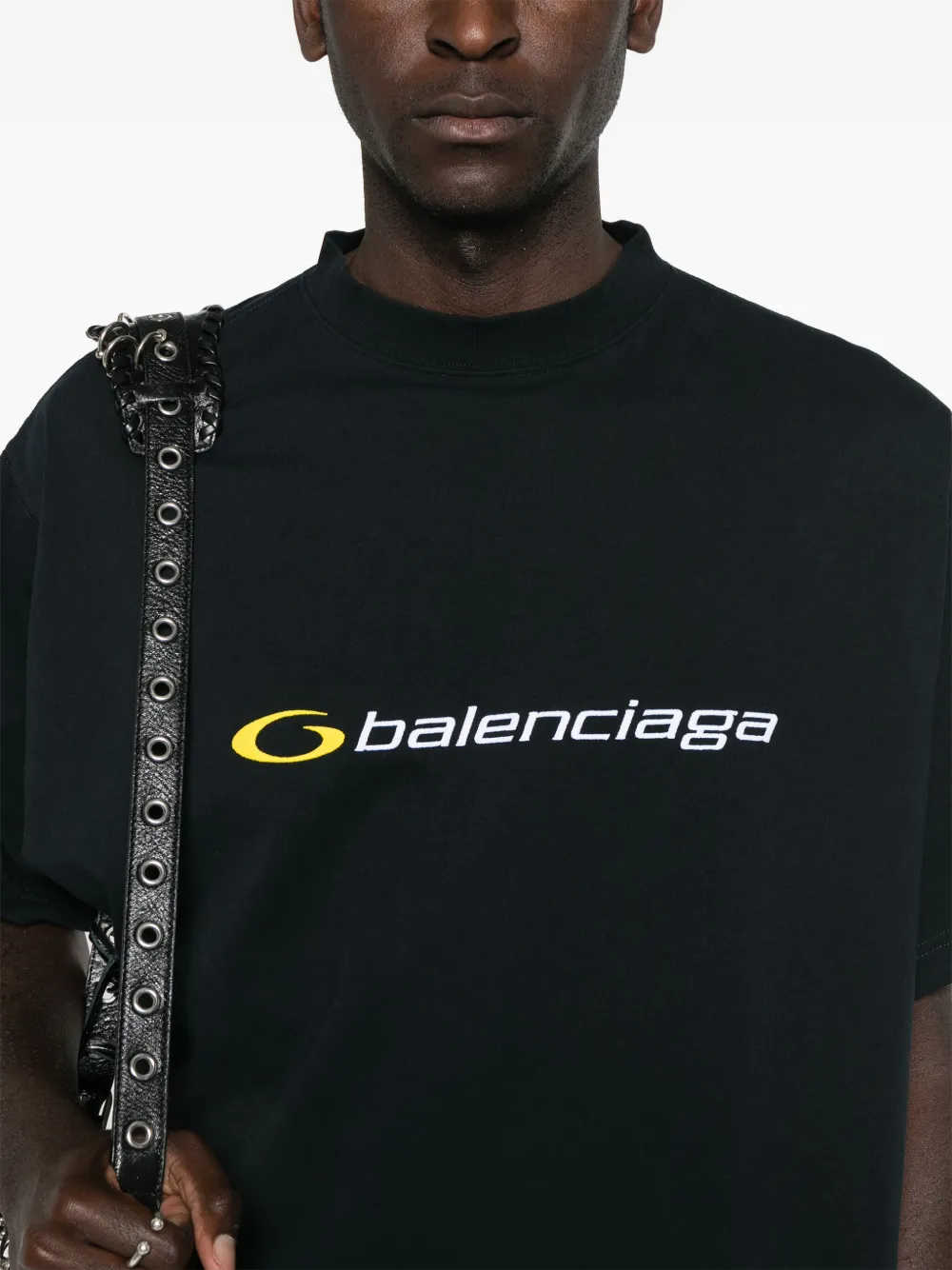 Balenciaga Jersey T-shirt Zwart