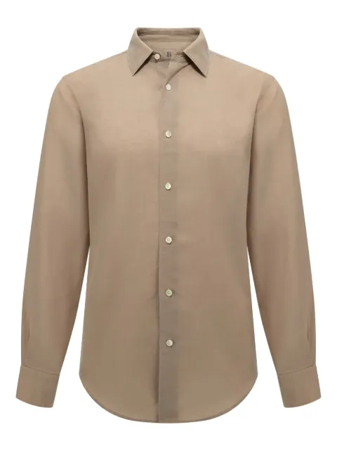 Boggi Milano Regular Fit Tencel Linen Shirt