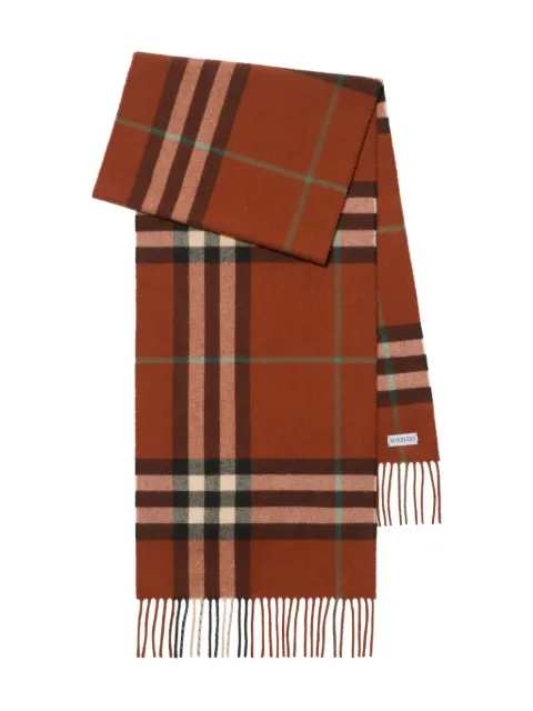 Burberry checked cashmere scarf